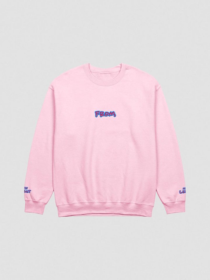 my left from my right embroidered crewneck (BUBBLEGUM DESIGN) product image (2)