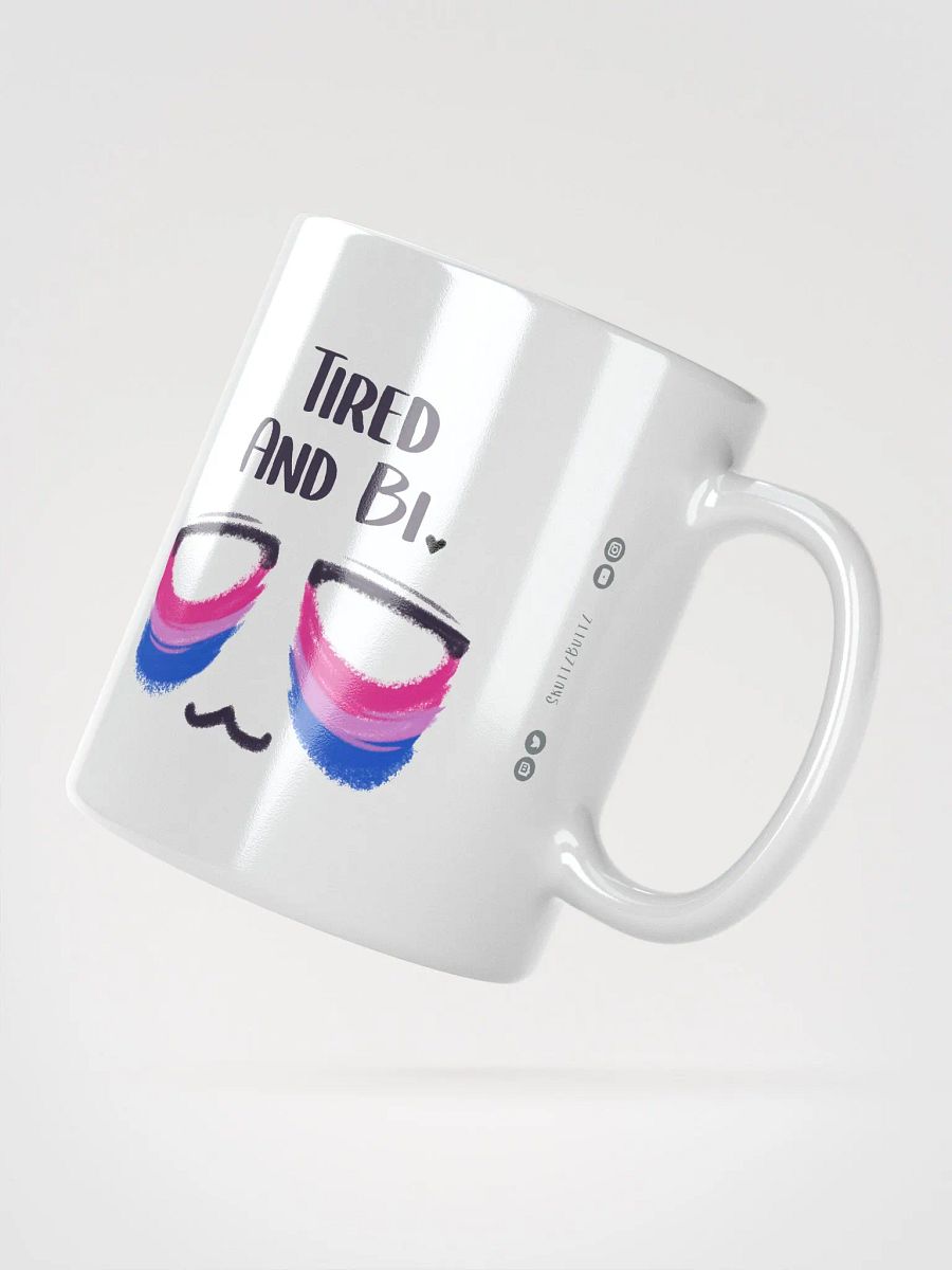 Tired and Bi - Pride Flag Ceramic Mug product image (2)