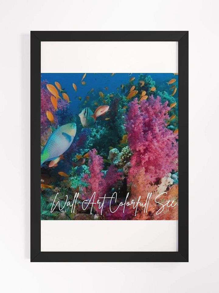 Art Colorful Ocean Framed High-Quality Matte Poster (in) product image (1)
