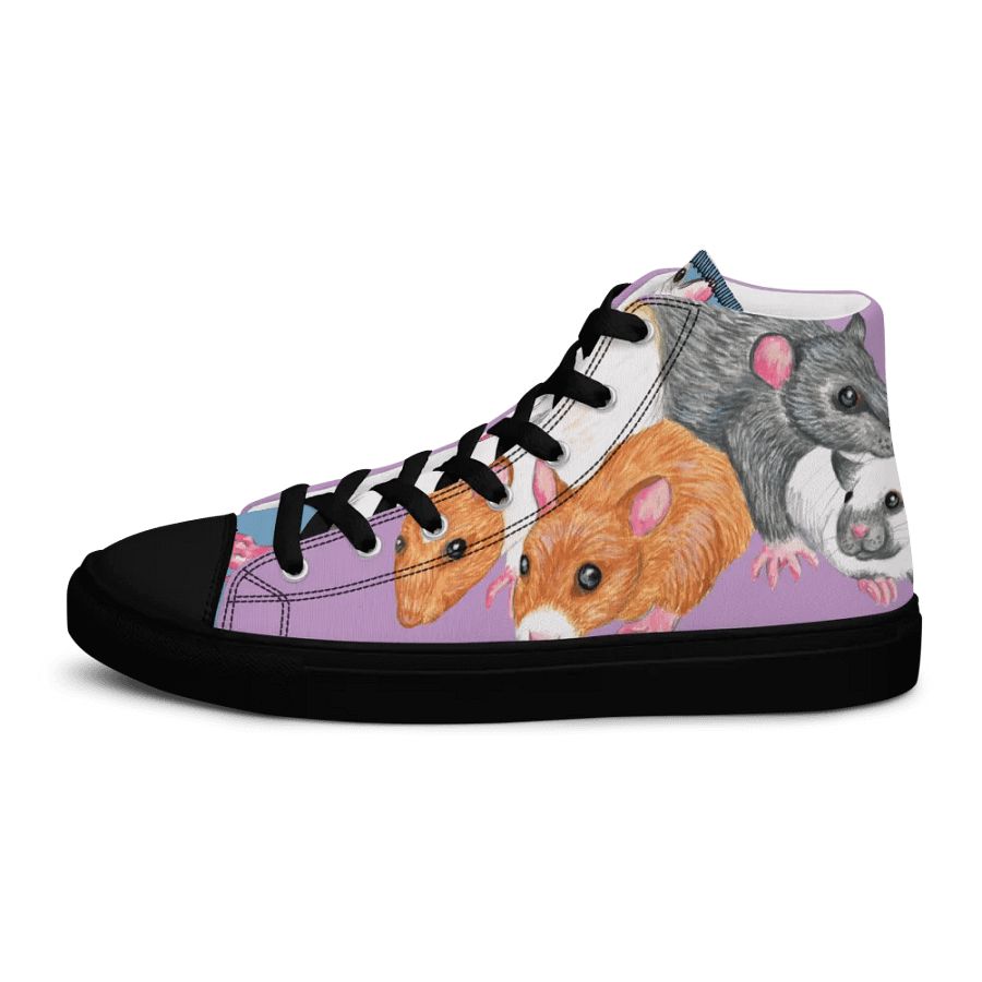 rat mischief High Top Canvas Shoes (womens) product image (3)