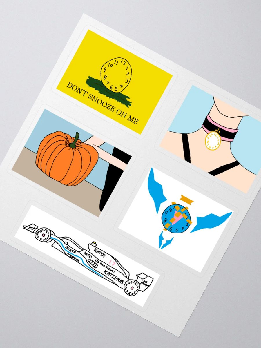 Gadsden, Collar, Pumpkin, Virtue, F1 Clock Stickers product image (5)