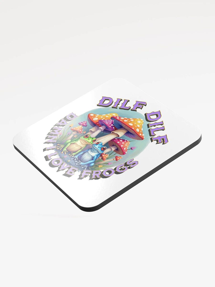 DILF Damn I Love Frogs Frolicking Glossed Coaster product image (4)