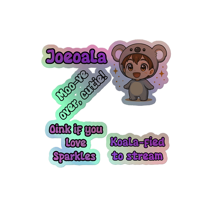 Koala Cutie Holographic Sticker Pack product image (2)