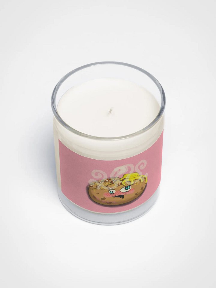 Spudded Soy Wax Candle In A Clear Glass Jar product image (2)