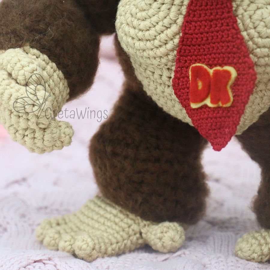 Patrón de Amigurumi de Donkey Kong de la serie Mario Bros (Descarga Digital) product image (2)