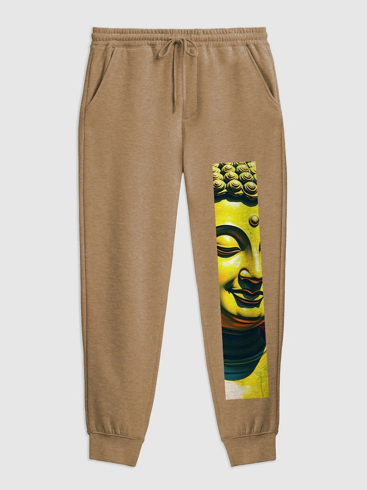 Golden Serenity Buddha Face Art Print product image (1)