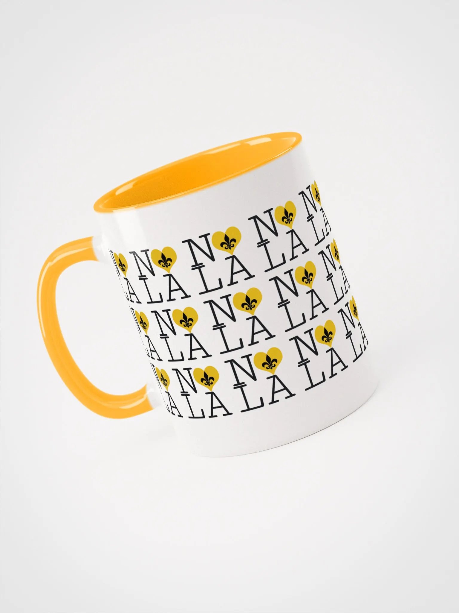 I LOVE NOLA **LEGACY COLOR MUG** (GOLD HEART INFINITY WALL) product image (8)
