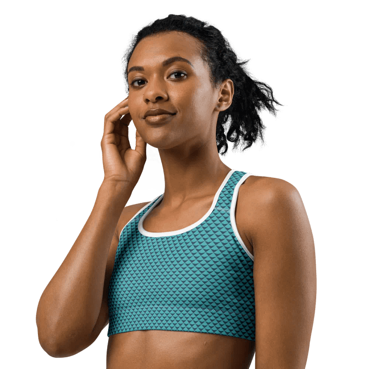 Geometric Waves Sports Bra product image (1)