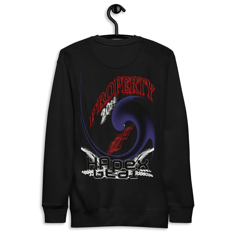 Premium Sweatshirt - Embroidered - Property Of HApex Gear 2024 - With Black HApex Gear Black Logo product image (5)