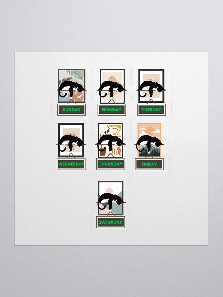 Cats Days of The Week Sticker product image (1)