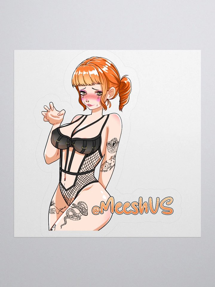 MeeshVS Clown Girl Sticker (Orange Hair) product image (1)