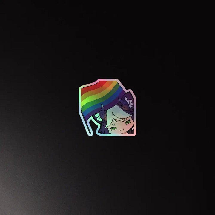 Pride Loki Sticker Holo Sticker (Multiple Sizes) product image (2)