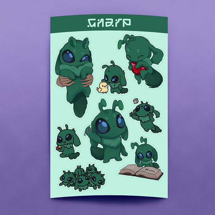 (Pre-order) Gnarp Sticker Sheet product image (2)
