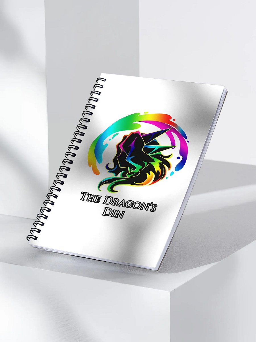 The Dragon's Din Logo Spiral Notebook product image (3)