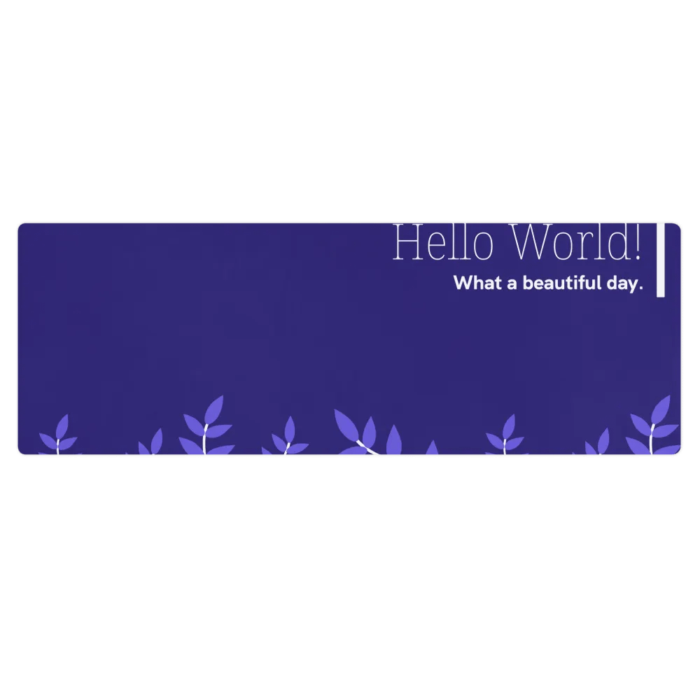 Hello World Yoga mat product image (1)