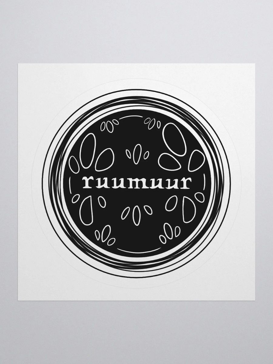 Ruumuur "Timeless" Sticker Logo - Dark Grey product image (1)