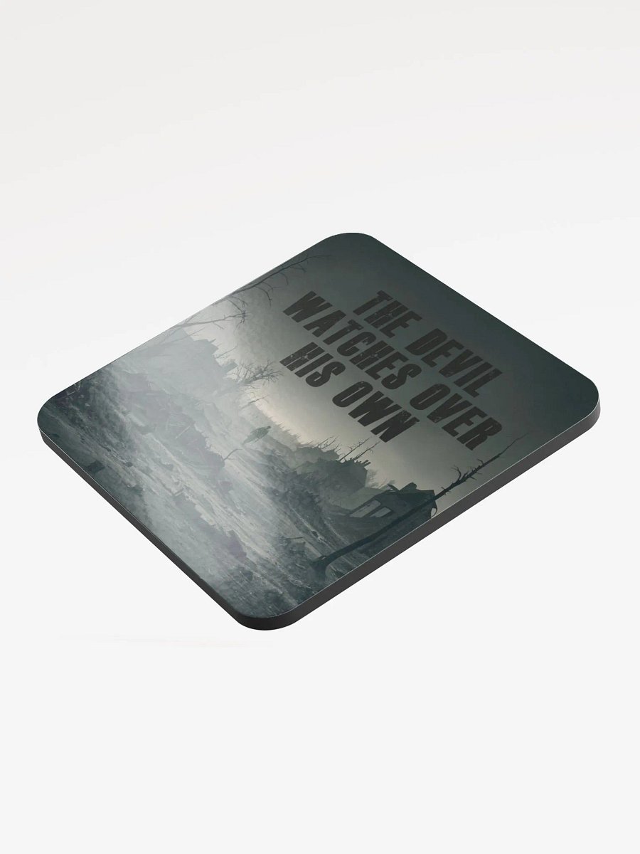 The Devil Watches Over His Own - Glossed Cork Coaster product image (4)