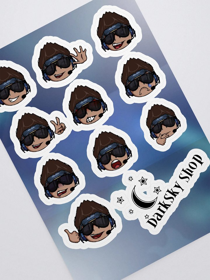 DarkSky Emojis Sticker Sheet product image (1)