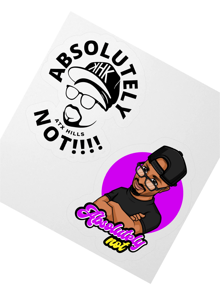 Absolutely Not Kiss Cut Stickers product image (4)