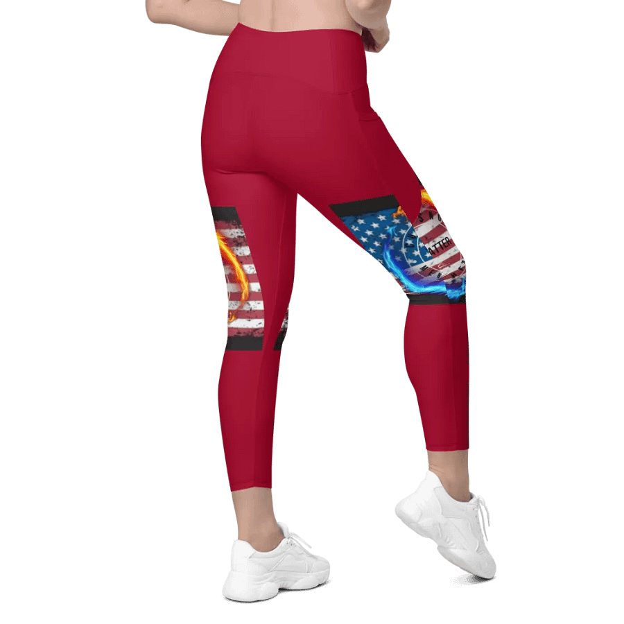 red you matter Leggings w pockets product image (8)