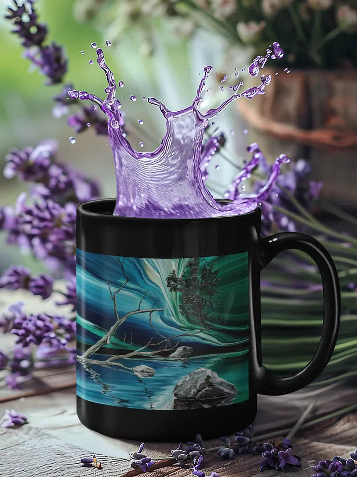 Magic Reflection, Glossy Black Mug product image (1)