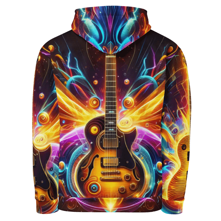 Guitar Musical Instrument - All-Over Unisex Hoodie #13 product image (2)