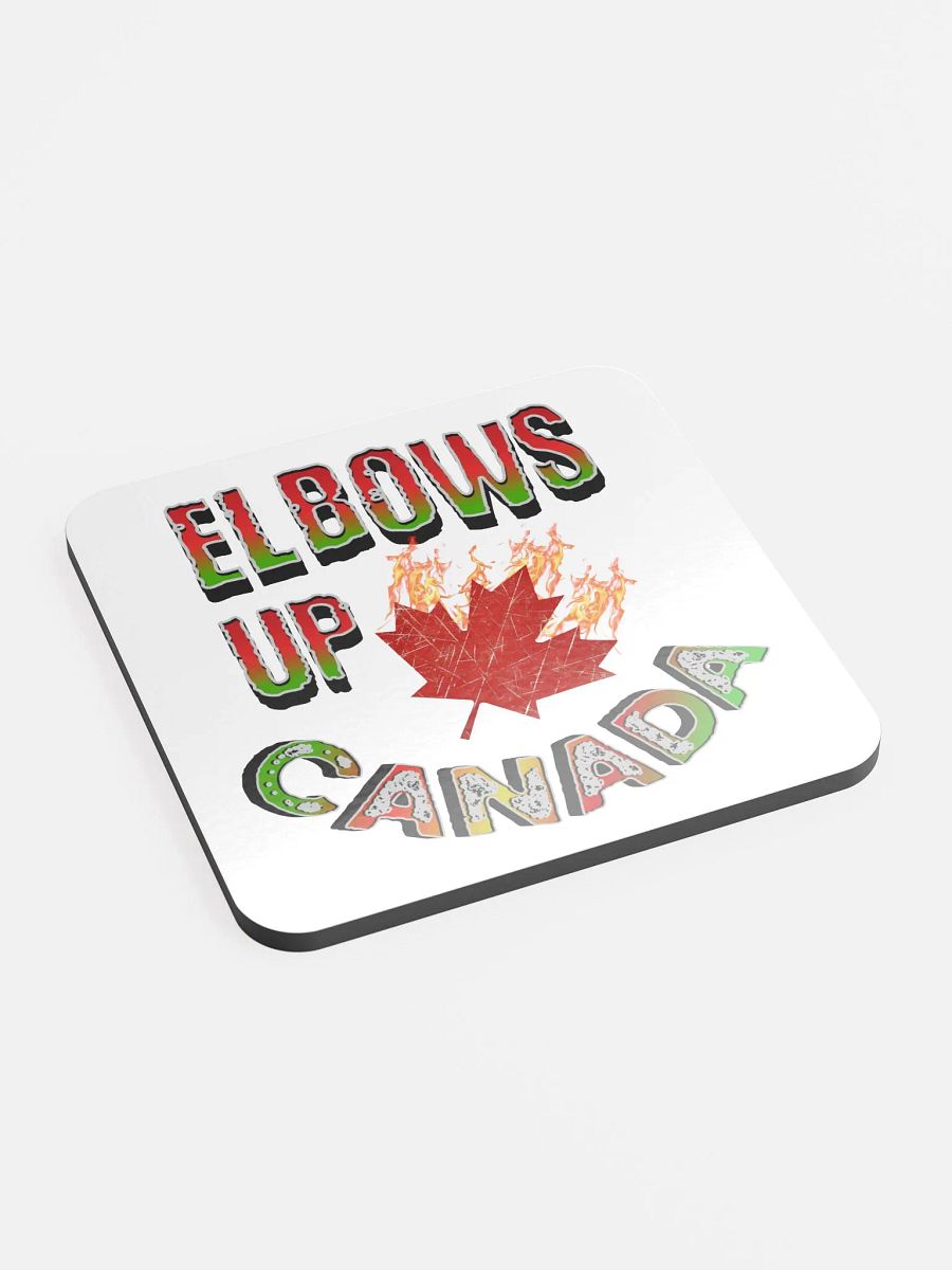 Elbows Up Canada Flaming Maple Eco Coaster product image (3)