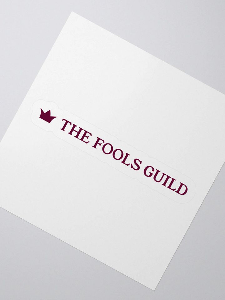 The Fools Guild Logo Sticker product image (8)