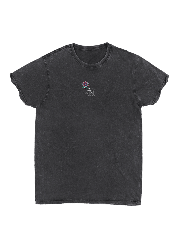 Pixelated Rose Unisex Denim T-Shirt product image (1)
