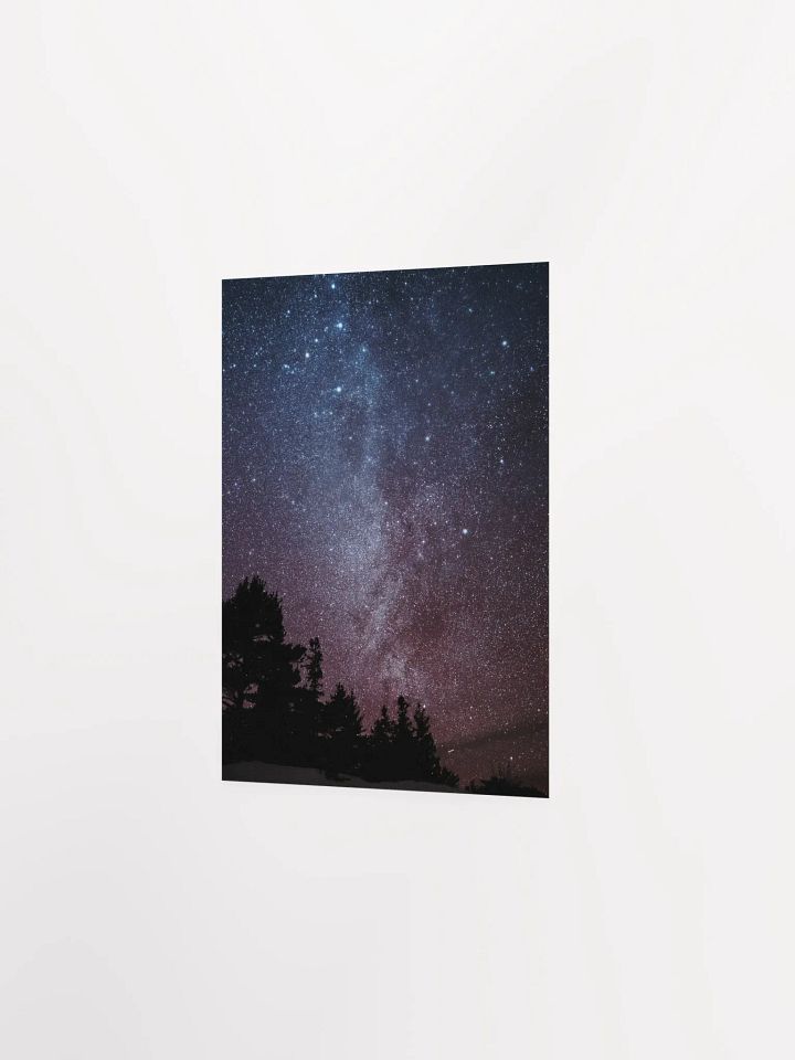 “Celestial Silence” – Winter Night Sky Art Print product image (2)