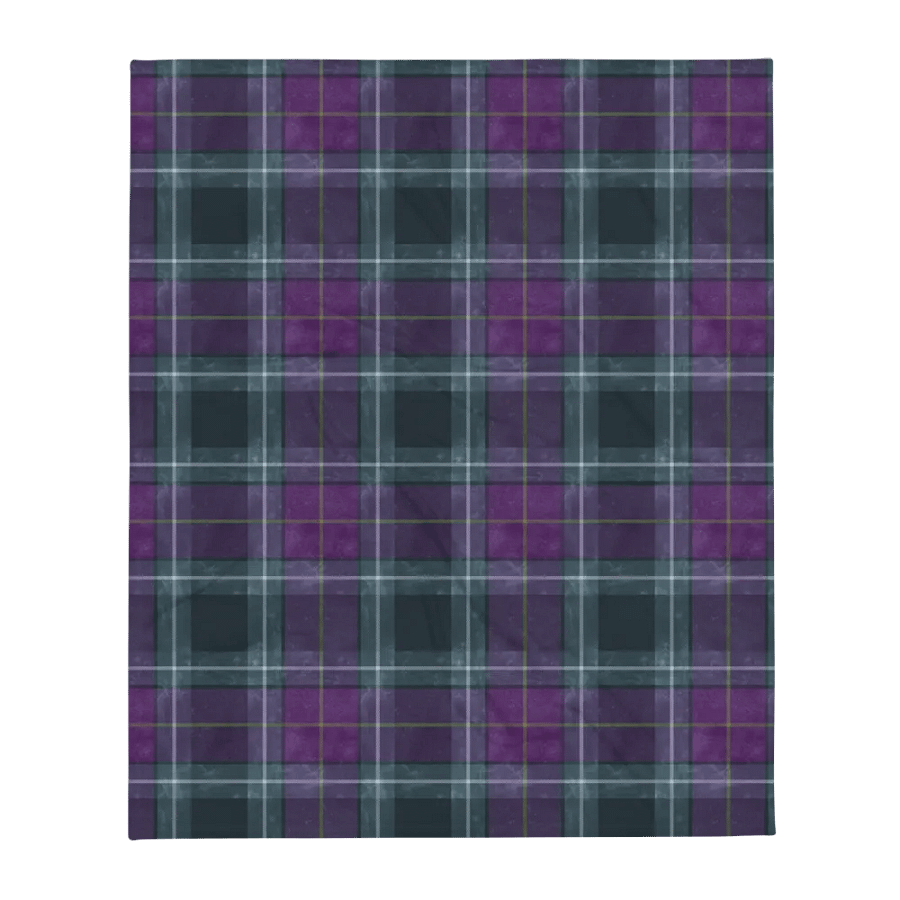 Purple/Green Plaid Blanket product image (8)