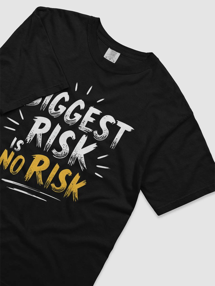 Biggest Risk Is No Risk – Inspirational Mark Zuckerberg Quote T-Shirt for Bold Dreamers & Visionaries product image (3)