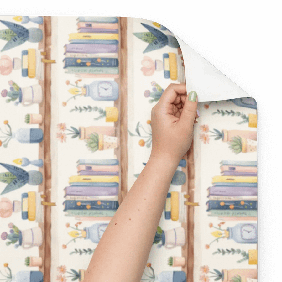 Papier Cadeau Bibliothèque Fleurie product image (5)