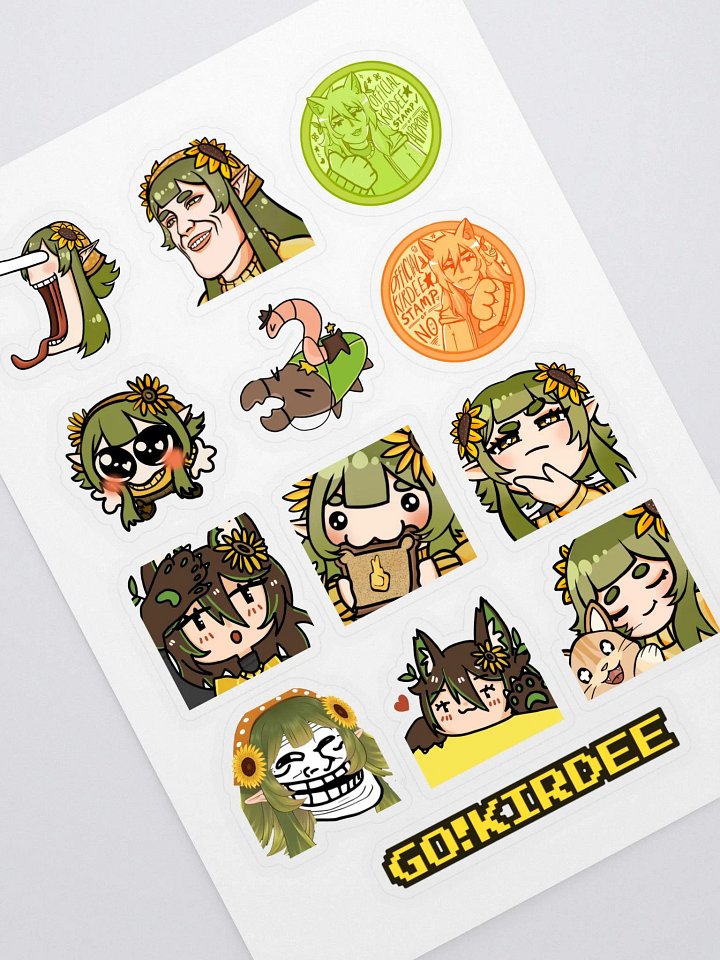 assorted emote sticker sheet product image (1)