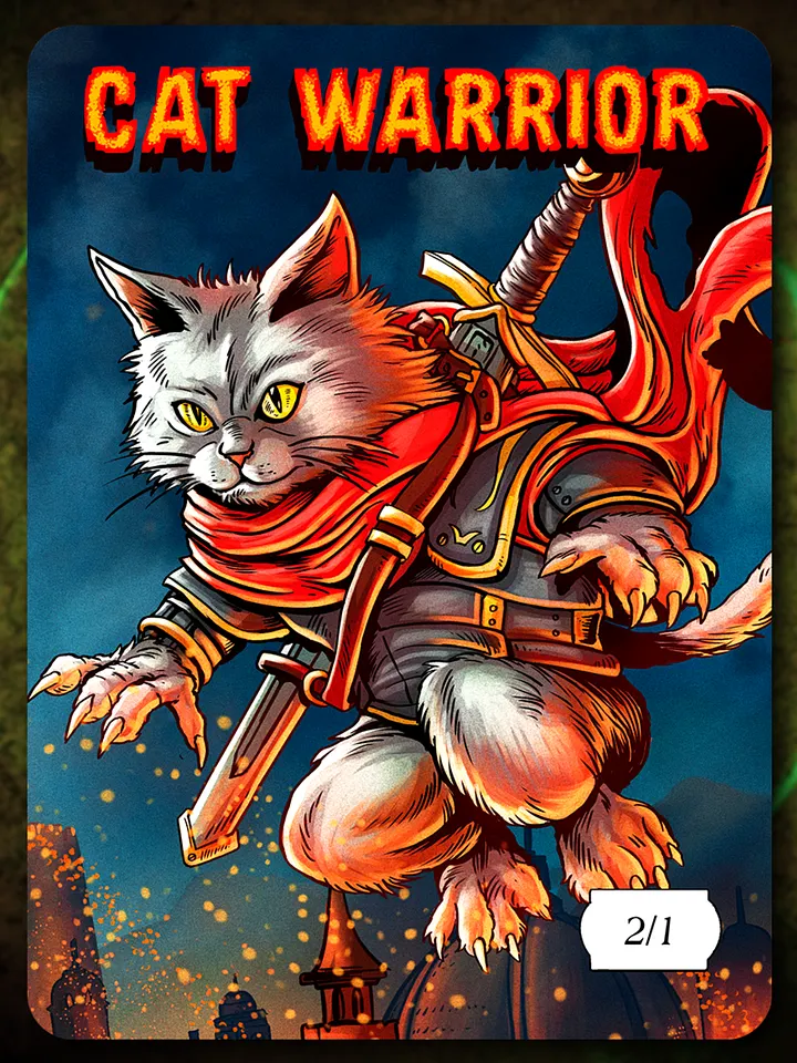 Cat 2/1 Full Art Token product image (1)