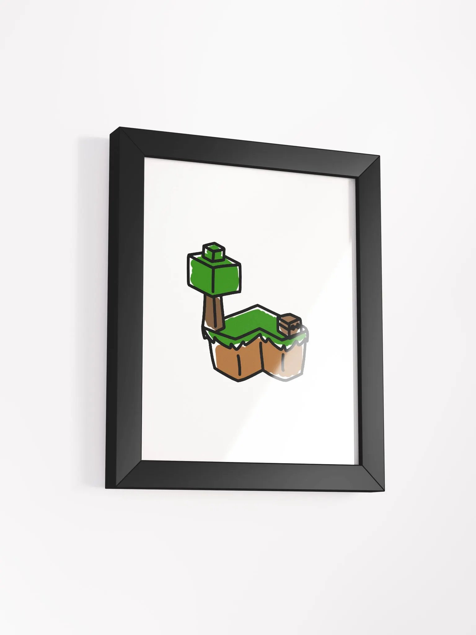Skyblock Island Framed Picture product image (2)