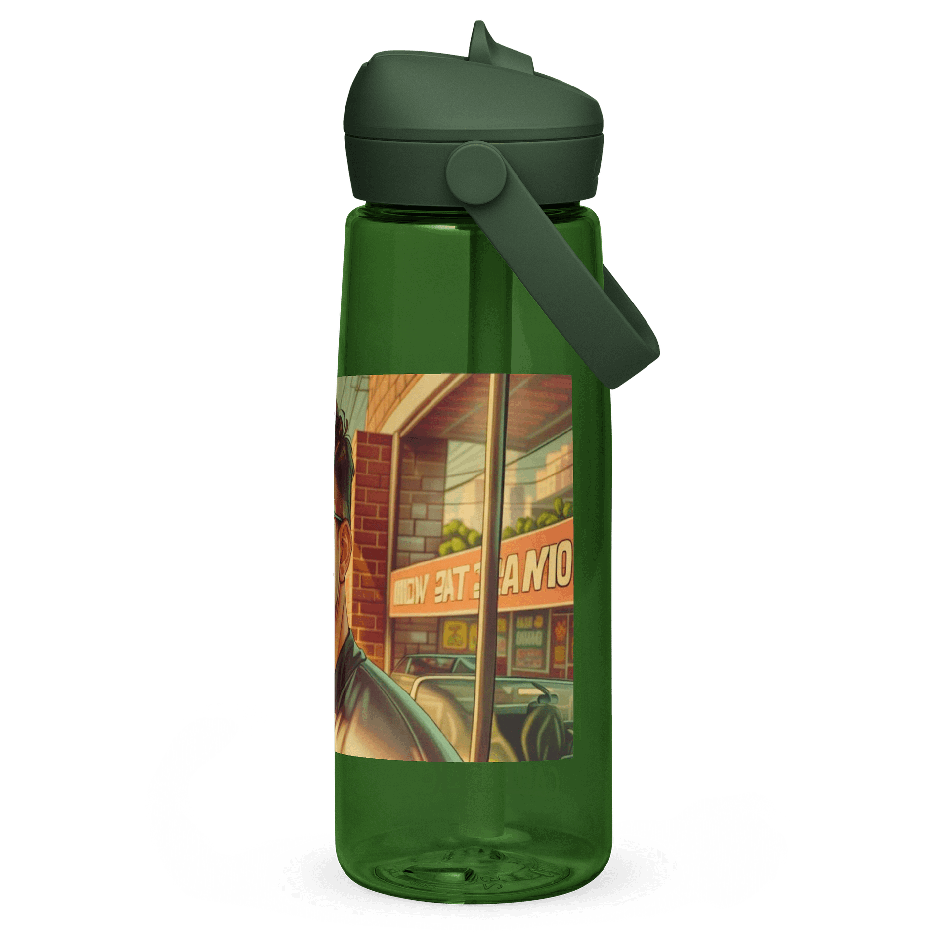Urban Vigilante Flip Straw Water Bottle product image (2)
