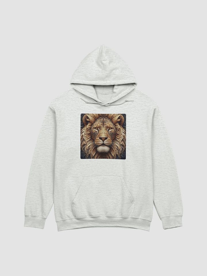 Golden Majesty Lion Face Hoodie product image (6)