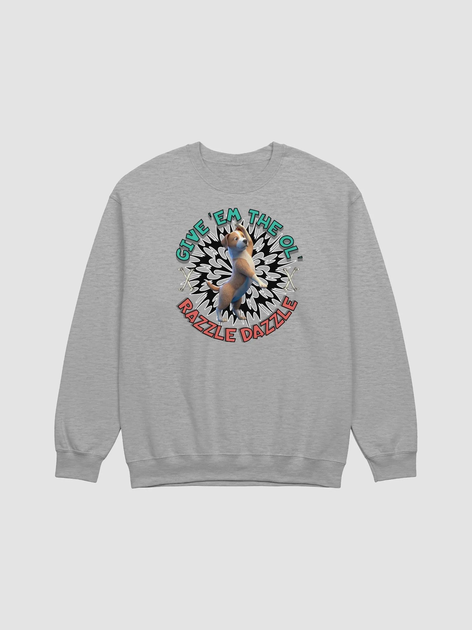 Razzle Dazzle Dog Crewneck Sweatshirt product image (15)