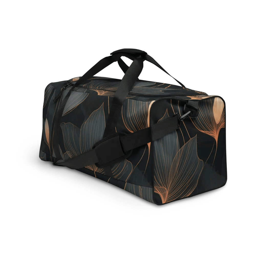 Golden Botanical Elegance Duffle Bag product image (5)