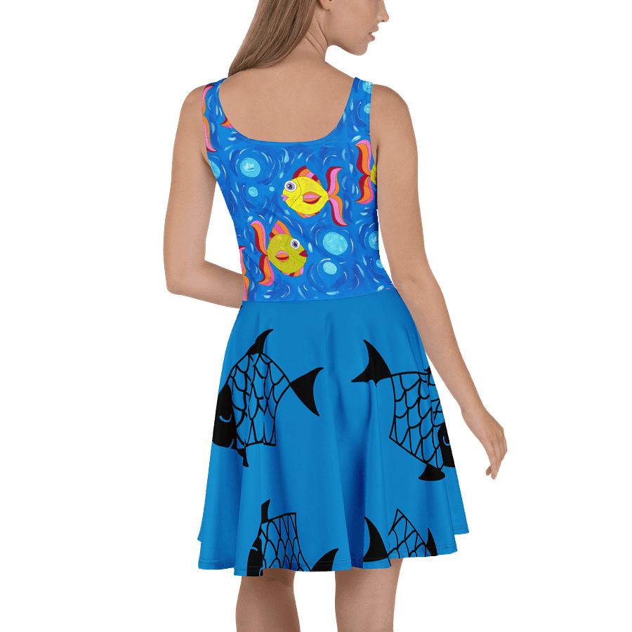 Fish style (art by Dina R.) acrylic painting picture - Dress product image (4)