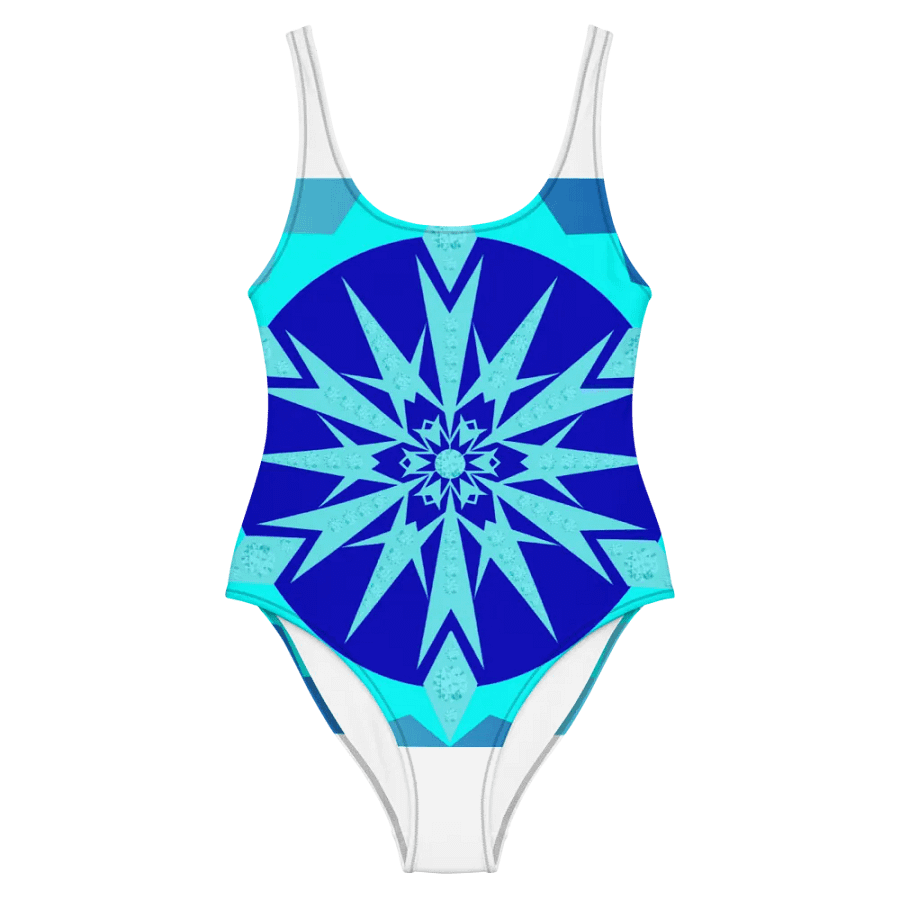 snowflake All-Over Print One-Piece Swimsuit product image (7)