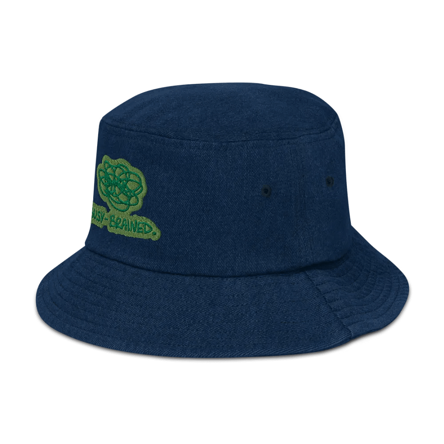 BUSY-BRAINED (leaf) denim bucket hat product image (4)