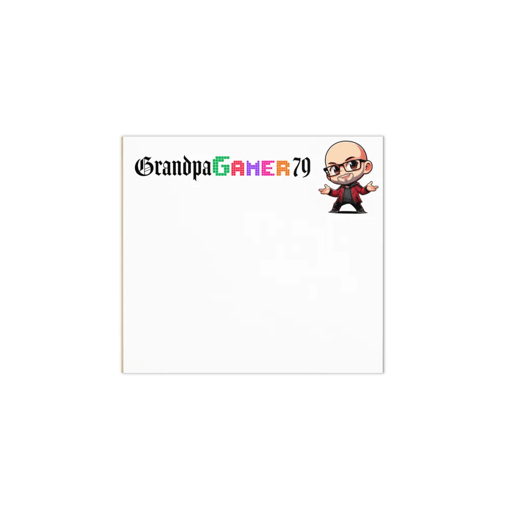 Pixelated Grandpa Gamer Notepad product image (1)