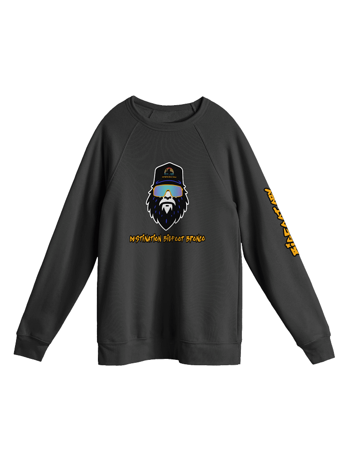 Destination Bigfoot Bronco Bigfoot Logo Bella+Canvas Unisex Sponge Fleece Raglan Sweatshirt (Multiple Colors Available) product image (1)
