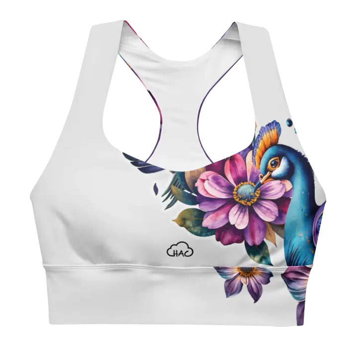 Peacock Recycled Longline Sports Bra product image (1)