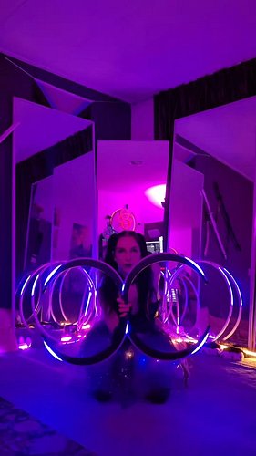 Dark Circus 💜🖤 A Saturday without a gig = programming and working out new acts. Streaming it tomorrow, or well today as it's ...