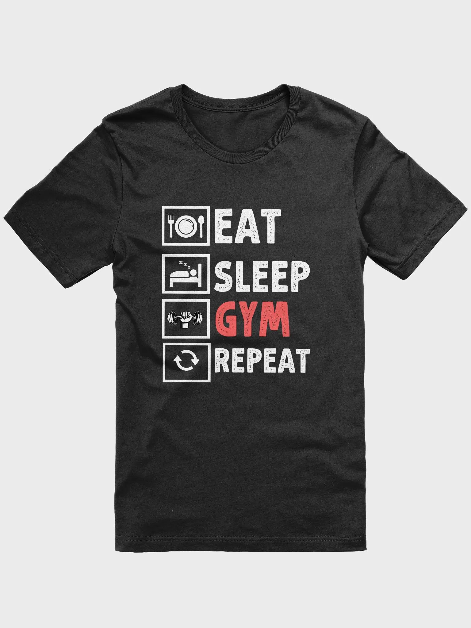 Training Eat Sleep Gym Repeat T-Shirt product image (1)