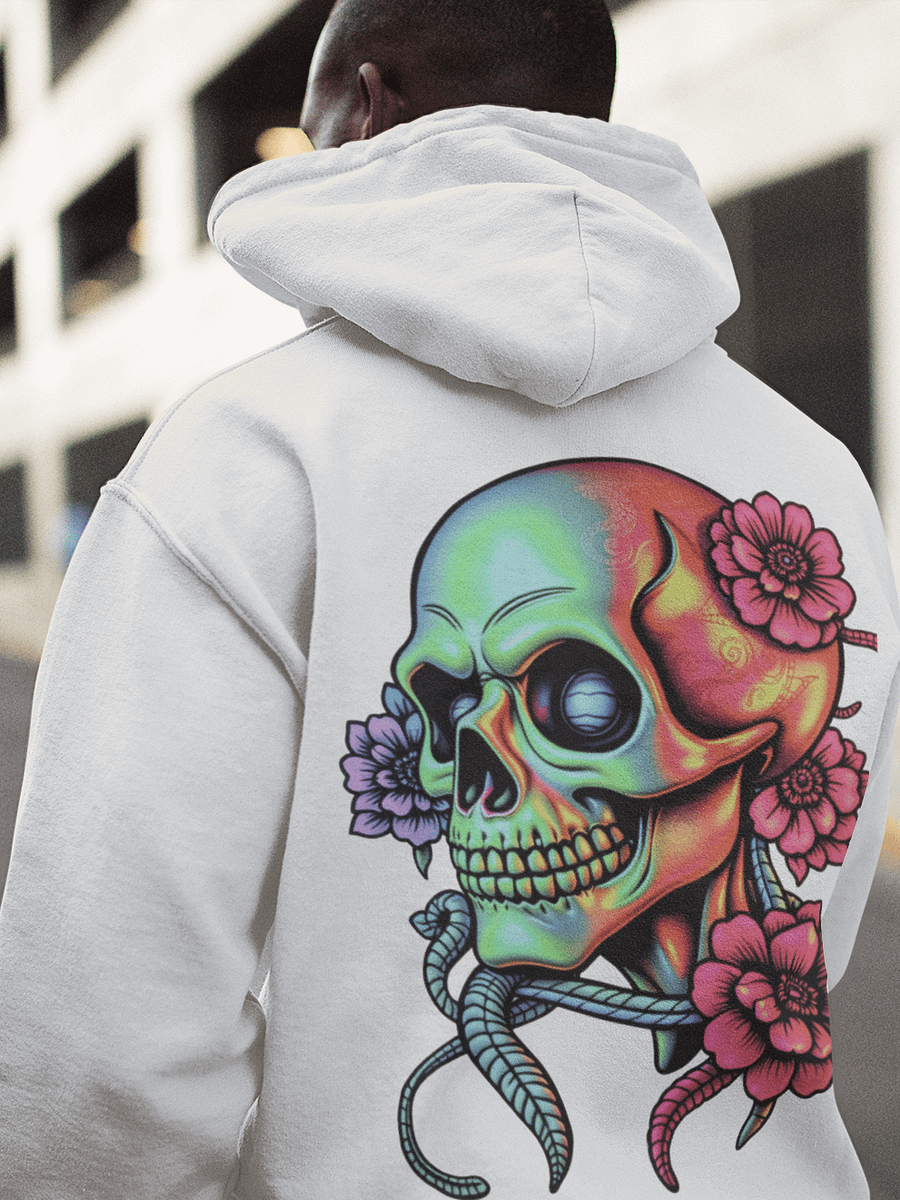 Rebel Bloom Unisex Hoodie - White product image (5)