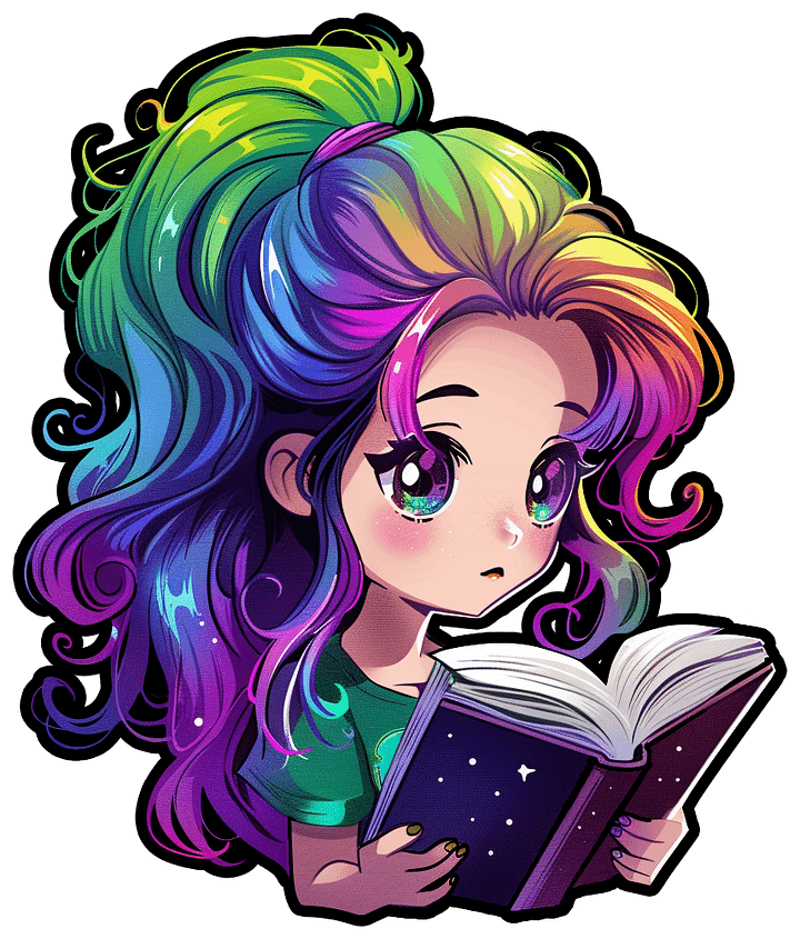Rainbow Reading Sticker product image (1)